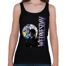 PRINTFASHION Wednesday - Női atléta - Fekete női trikó