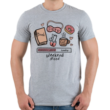 PRINTFASHION Weekend Mood Loading... - Férfi póló - Sport szürke férfi póló