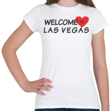 PRINTFASHION Welcome to Las Vegas - Női póló - Fehér női póló