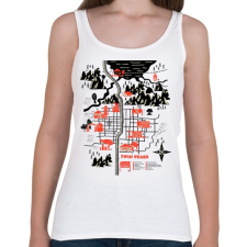 PRINTFASHION Welcome to twinpeaks - Női atléta - Fehér női trikó