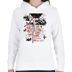 PRINTFASHION Welcome to twinpeaks - Női kapucnis pulóver - Fehér