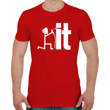 PRINTFASHION Weld it - Férfi póló - Piros férfi póló