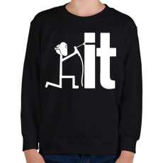 PRINTFASHION Weld it - Gyerek pulóver - Fekete