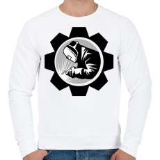 PRINTFASHION Welder - black and white - Férfi pulóver - Fehér