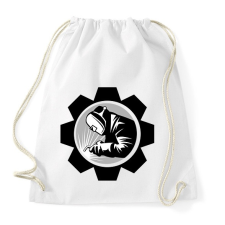 PRINTFASHION Welder - black and white - Sportzsák, Tornazsák - Fehér tornazsák