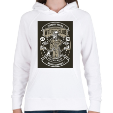 PRINTFASHION Welder club - Női kapucnis pulóver - Fehér