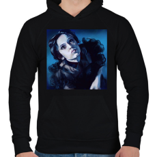 PRINTFASHION Wendesday Addams - Férfi kapucnis pulóver - Fekete