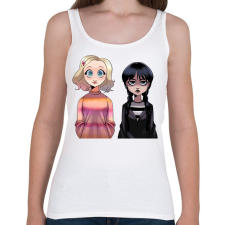 PRINTFASHION Wendesday Addams - Női atléta - Fehér női trikó