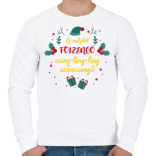 PRINTFASHION Weöres Sándor - Száncsengő - Férfi pulóver - Fehér férfi pulóver, kardigán