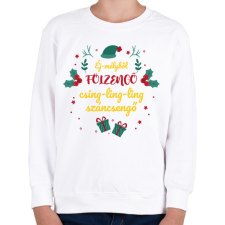 PRINTFASHION Weöres Sándor - Száncsengő - Gyerek pulóver - Fehér gyerek pulóver, kardigán