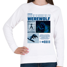 PRINTFASHION Werewolf - Női pulóver - Fehér női pulóver, kardigán