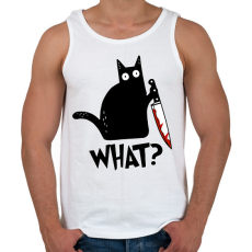 PRINTFASHION What? - Férfi atléta - Fehér