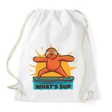 PRINTFASHION What's sup - Sportzsák, Tornazsák - Fehér tornazsák