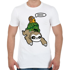 PRINTFASHION Wheee - Férfi póló - Fehér férfi póló