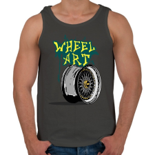PRINTFASHION Wheel art - Férfi atléta - Sötétszürke atléta, trikó
