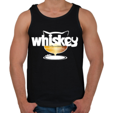 PRINTFASHION whiskas whiskey - Férfi atléta - Fekete