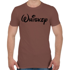 PRINTFASHION Whiskey - Férfi póló - Mogyoróbarna férfi póló