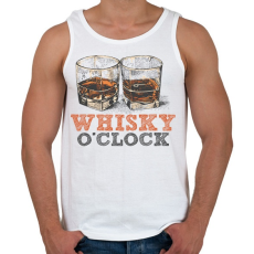 PRINTFASHION Whisky o'clock - Férfi atléta - Fehér