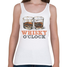 PRINTFASHION Whisky o'clock - Női atléta - Fehér női trikó