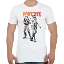 PRINTFASHION White Ninjas Fortnite - Férfi póló - Fehér férfi póló