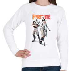 PRINTFASHION White Ninjas Fortnite - Női pulóver - Fehér
