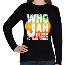 PRINTFASHION Who jah - Női pulóver - Fekete női pulóver, kardigán