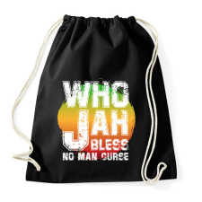 PRINTFASHION Who jah - Sportzsák, Tornazsák - Fekete tornazsák