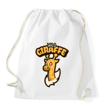 PRINTFASHION Wild Giraffe - Sportzsák, Tornazsák - Fehér tornazsák