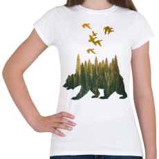 PRINTFASHION wild life - Női póló - Fehér