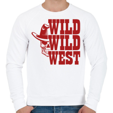 PRINTFASHION Wild wild west - Férfi pulóver - Fehér férfi pulóver, kardigán