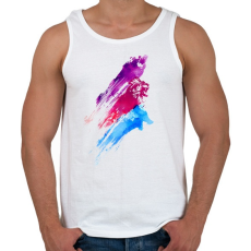 PRINTFASHION Wildcolours - Férfi atléta - Fehér