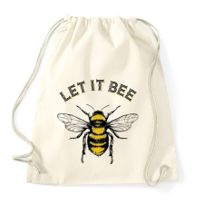 PRINTFASHION WildRaccooN® Let It Bee - Sportzsák, Tornazsák - Natúr tornazsák