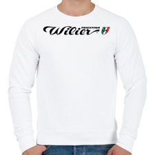 PRINTFASHION wilier-logo - Férfi pulóver - Fehér férfi pulóver, kardigán