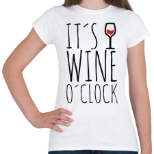 PRINTFASHION Wine o'clock - Női póló - Fehér női póló
