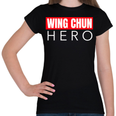 PRINTFASHION WING CHUN HERO - Női póló - Fekete