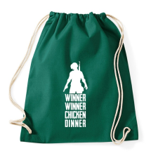 PRINTFASHION Winner Winner Chicken Dinner PUBG - Sportzsák, Tornazsák - Sötétzöld tornazsák