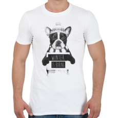 PRINTFASHION Winter is boring - Férfi póló - Fehér