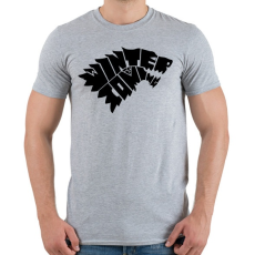 PRINTFASHION WINTER IS COMING - Férfi póló - Sport szürke