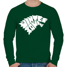 PRINTFASHION WINTER IS COMING - Férfi pulóver - Sötétzöld férfi pulóver, kardigán