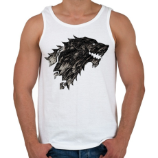 PRINTFASHION Winter Is Coming Stark - Férfi atléta - Fehér