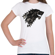 PRINTFASHION Winter Is Coming Stark - Női póló - Fehér