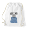 PRINTFASHION Winter koala - Sportzsák, Tornazsák - Fehér