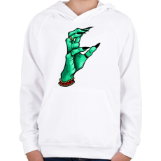 PRINTFASHION WITCH HAND - Gyerek kapucnis pulóver - Fehér