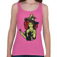 PRINTFASHION Witch lollipop - Női atléta - Rózsaszín női trikó