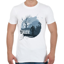 PRINTFASHION Witcher - Akasztott ember fája - Férfi póló - Fehér férfi póló