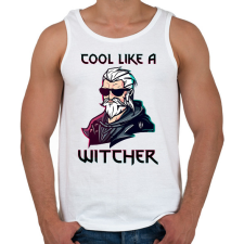 PRINTFASHION Witcher - Férfi atléta - Fehér atléta, trikó
