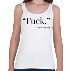 PRINTFASHION Witcher / Geralt: Fuck - Női atléta - Fehér