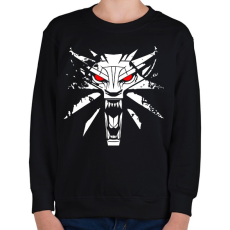 PRINTFASHION Witcher - Gyerek pulóver - Fekete