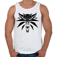 PRINTFASHION Witcher Logo - Férfi atléta - Fehér atléta, trikó
