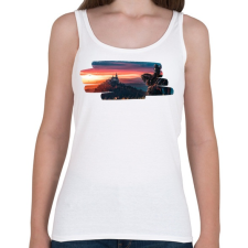 PRINTFASHION Witcher - Női atléta - Fehér női trikó